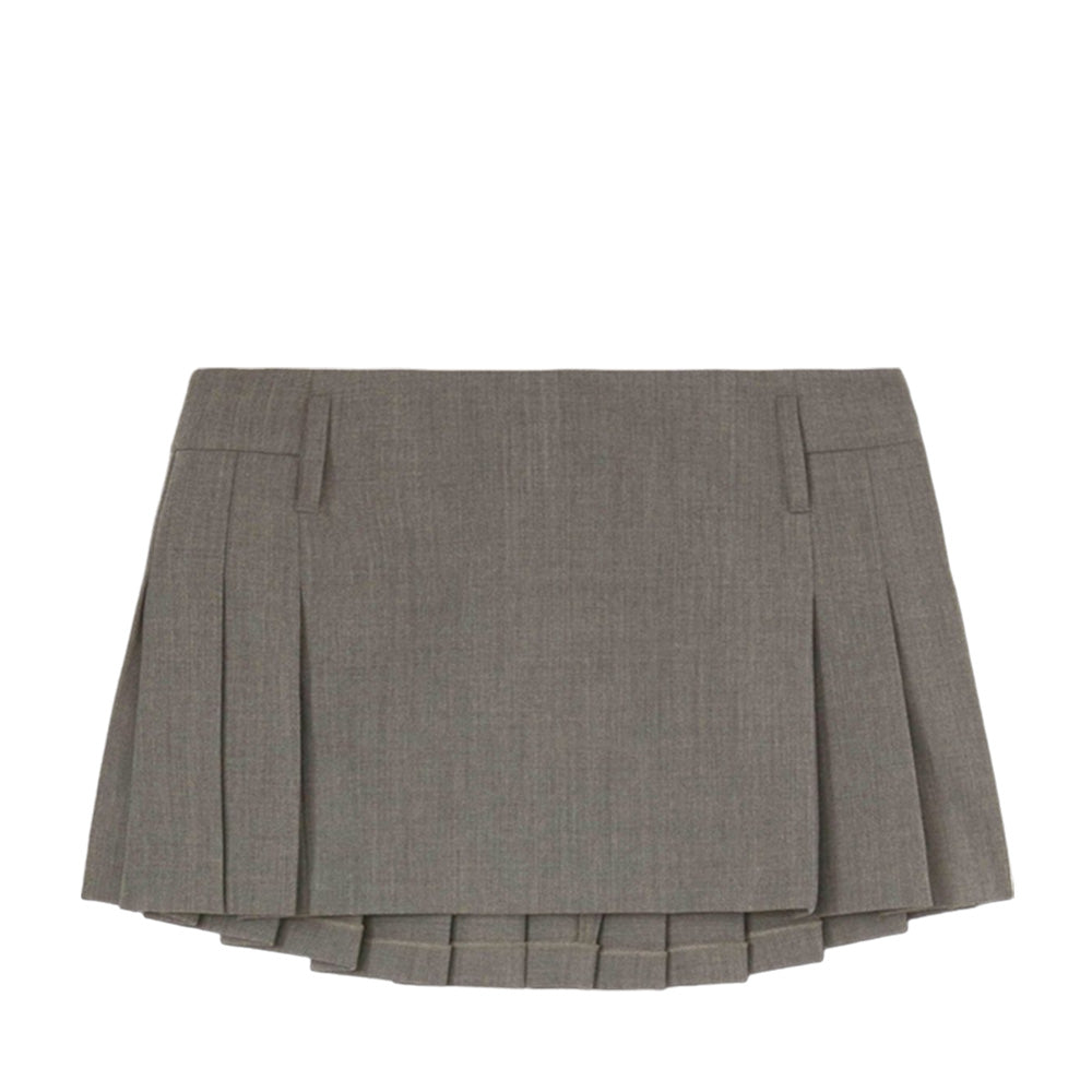 Grey pleated skirt clearance 50