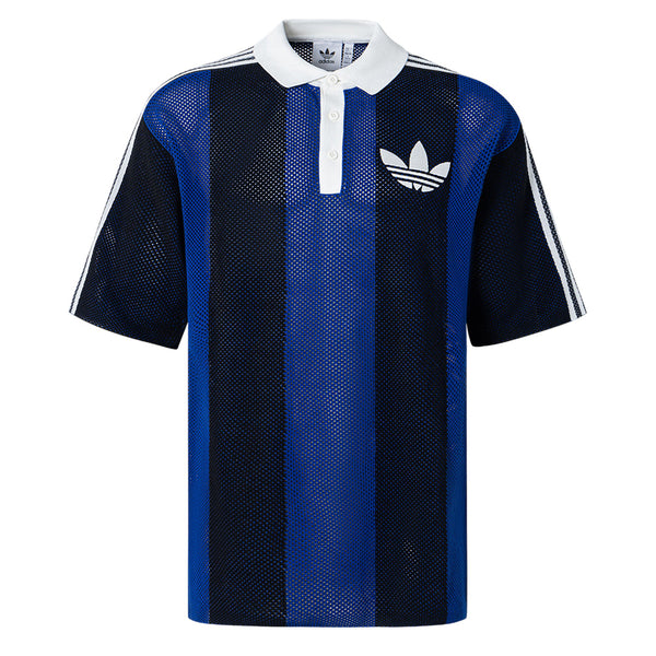 ADIDAS ORIGINALS BLOCKCORE SHORT SLEEVE KNIT POLO SHIRT