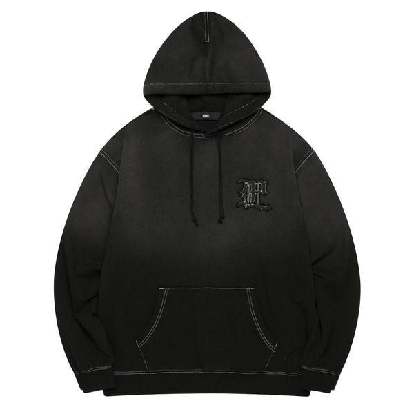 LOST MANAGEMENT CITIES GOTHIC APPLIQUE BRUSH HOODIE