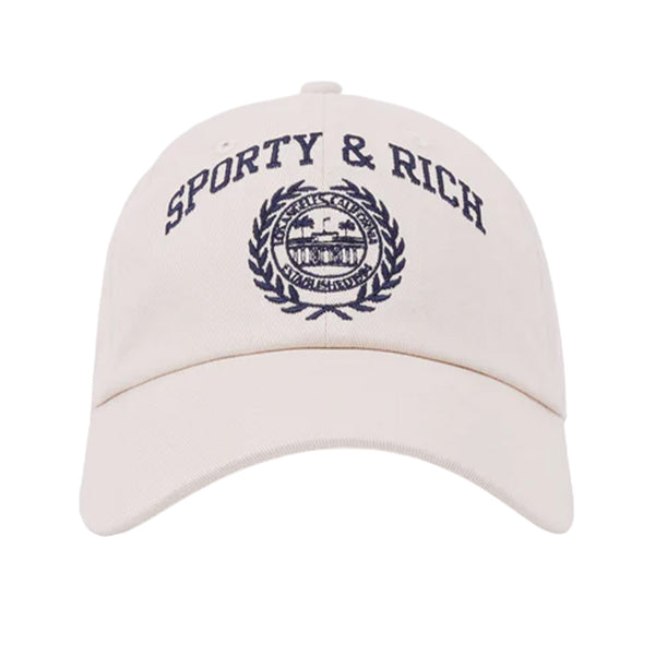 SPORTY & RICH UNISEX VARSITY CREST EMBROIDERED HAT