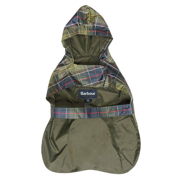 BARBOUR PACKABLE TARTAN DOG COAT