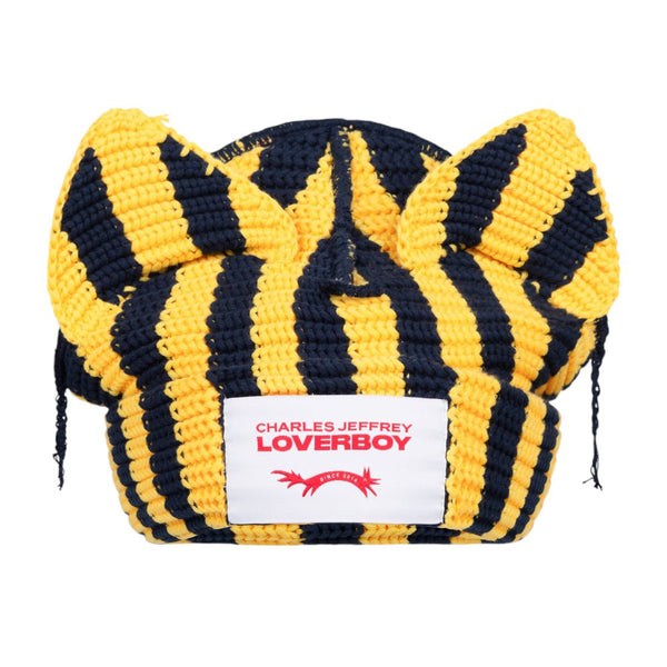 CHARLES JEFFREY LOVERBOY CHUNKY EARS STRIPE BEANIE