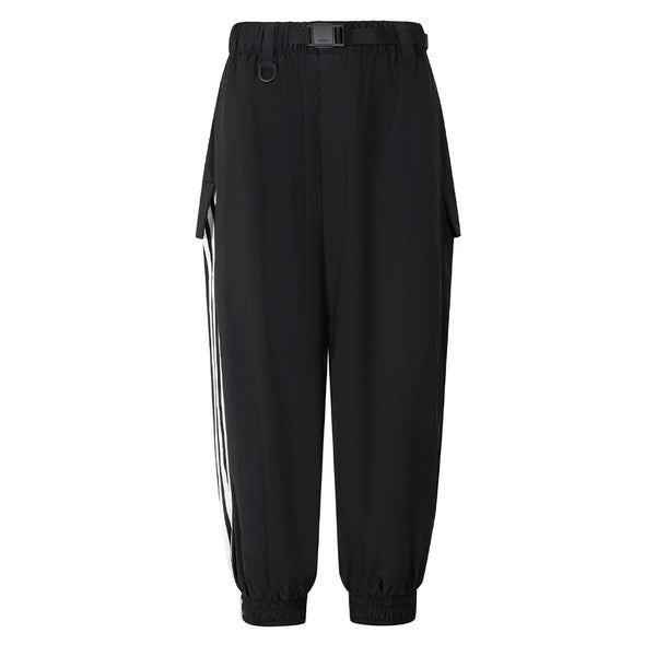 Y-3 ALLOVER PRINT NYLON SHELL PANTS / BLACK (MEN)