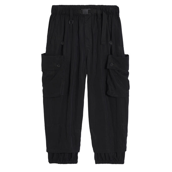 Y-3 WASHED TWILL CARGO TROUSERS