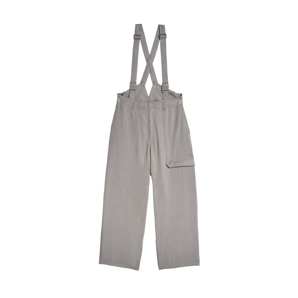 Y-3 WASHED TWILL SUSPENDER PANTS (MEN)