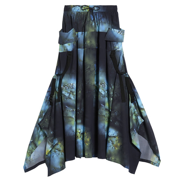 Y-3 ALLOVER PRINT RIPSTOP SKIRT