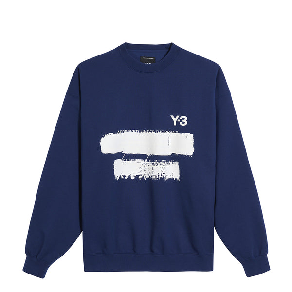 Y-3 GRAPHIC CREW SWEATER