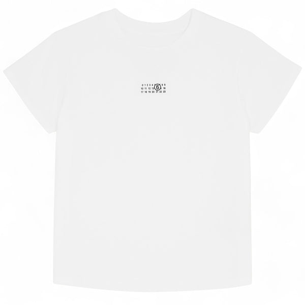 MM6 MAISON MARGIELA NUMERIC COTTON JERSEY T-SHIRT