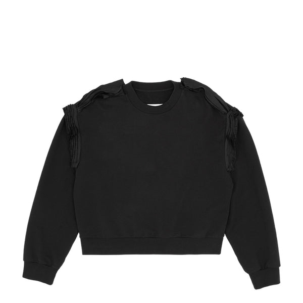 MM6 MAISON MARGIELA WOMEN'S UNBRUSHED SWEAT JERSEY SWEATSHIRT