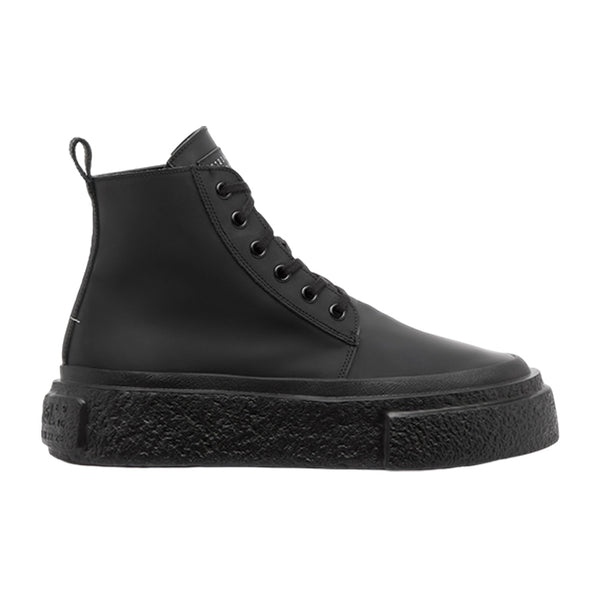 MM6 MAISON MARGIELA MEN'S LACE-UP LEATHER SNEAKERS