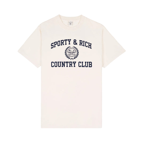 SPORTY & RICH UNISEX VARSITY CREST T-SHIRT