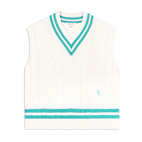 SPORTY & RICH WOMEN'S SRC CABLEKNIT VEST