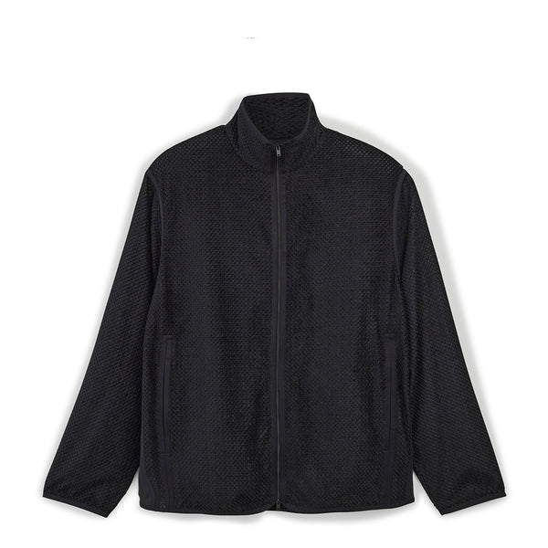 Y-3 WAFFLE WARP KNIT TRACK JACKET / BLACK (MEN)