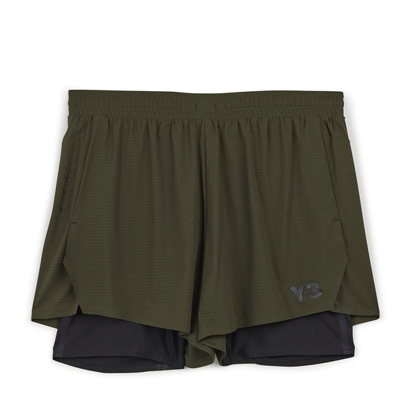 Y-3 RUNNING SHORTS WITH TIGHTS