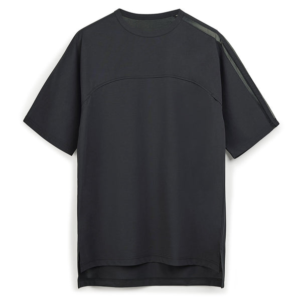 Y-3 MESH 3-STRIPES SHORT SLEEVE TEE