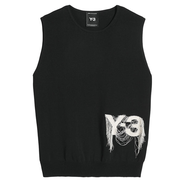 Y-3 LOGO KNIT VEST