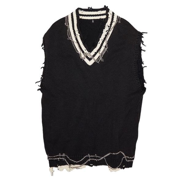 R13 WOMEN'S CHAIN EMBELLISHED VEST DRESS - BLACK