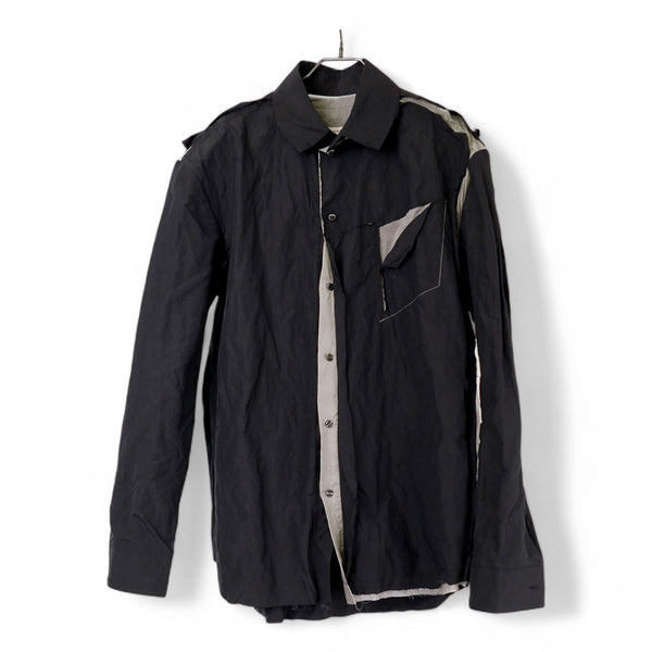 CARNET ARCHIVE SKIN-OFF SHIRT JACKET / BLACK