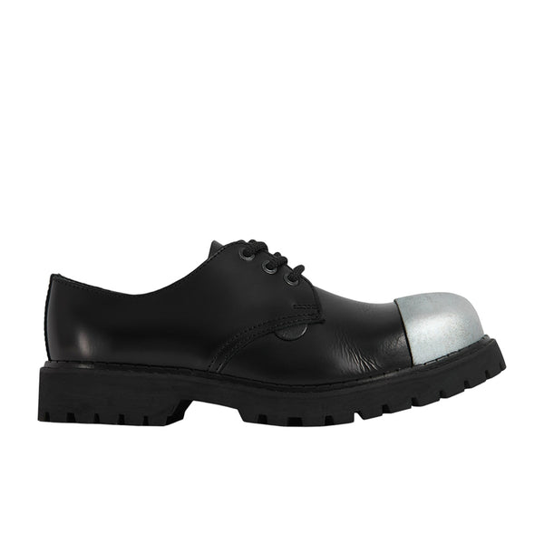 UNDERGROUND EXTERNAL STEEL TOE CAP SHOES TRACKER - SHOE - EXTERNAL CAP - BLACK LEATHER